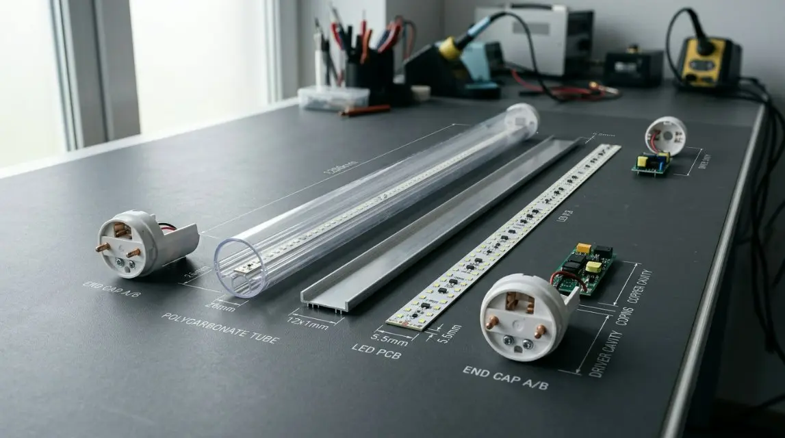LED T8 Plastik Boru Gövdəsi üçün Ultimate 2026 Bələdçisi: ABŞ UL/ETL Standartları və Eko-Polikarbonat İnnovasiyaları ilə naviqasiya
